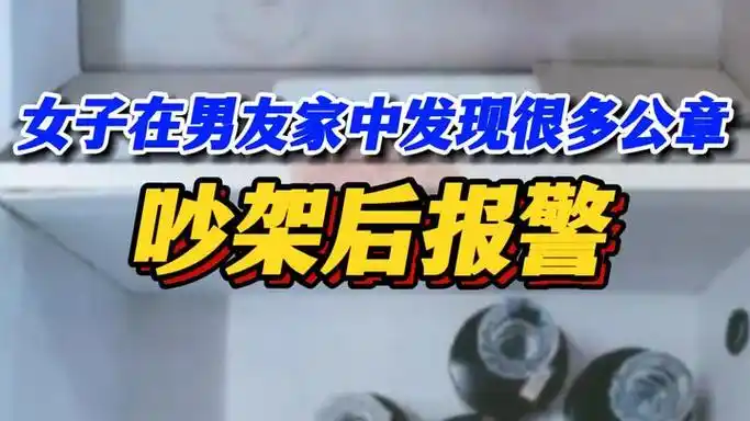 女子发现男友家很多公章吵架后报警